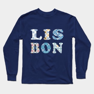 Lisbon Portuguese Tiles Long Sleeve T-Shirt